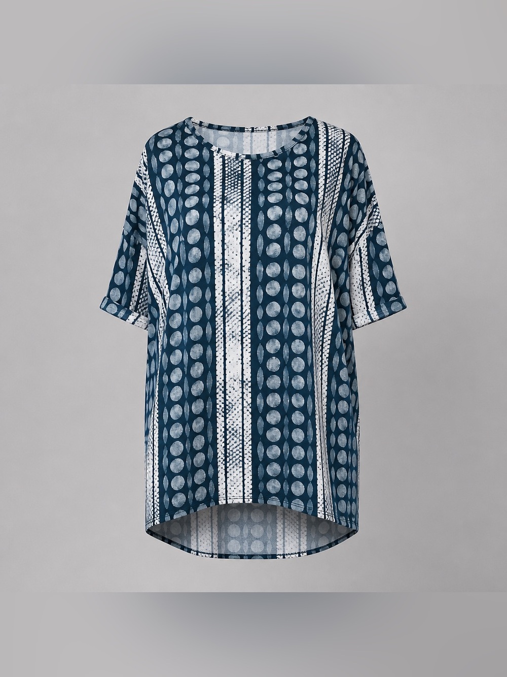 Lularoe Size Small Polyester Spandex Polka Dot Tire Track Print High Low Tunic
